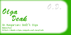 olga deak business card